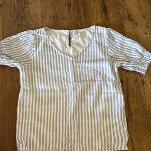 Abercrombie kids girls short sleeve blouse